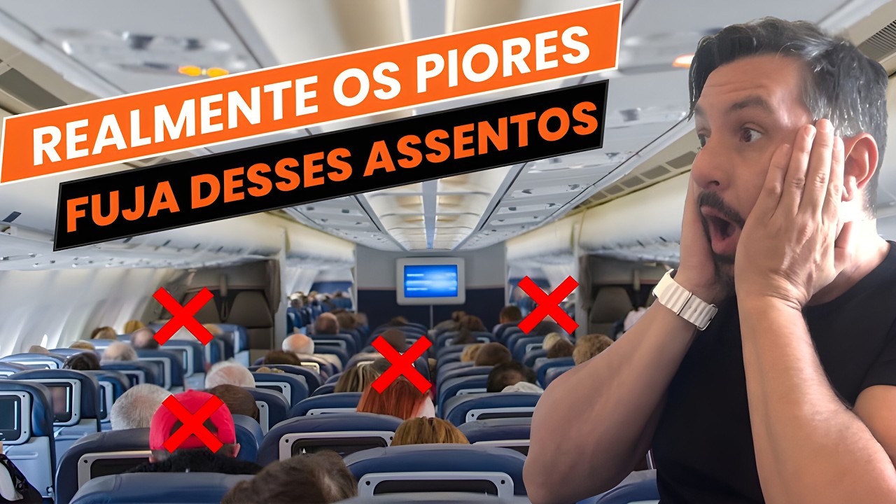 Quais os MELHORES ASSENTOS do avi&atilde;o ? Saiba como escolher o  MELHOR ASSENTO e fugir dos PIORES !