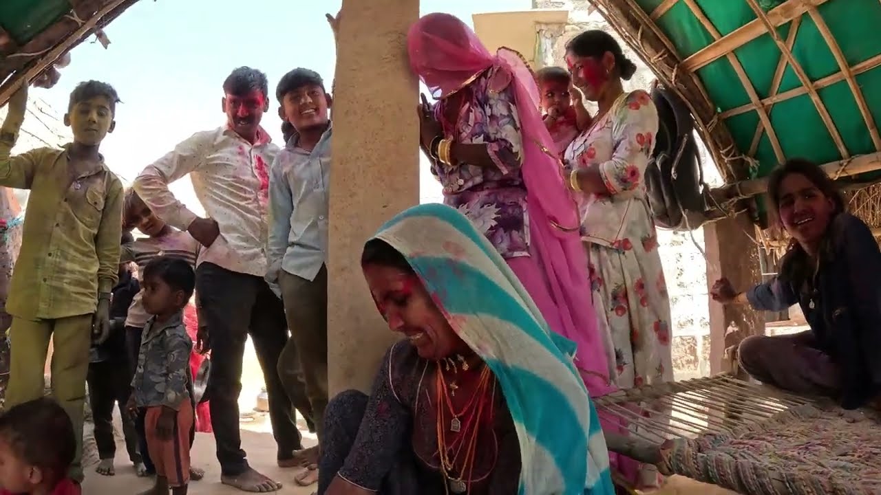 सरहद वाली भीलबस्ती मैं अनोखी होली #holi #yt #humanityfirst #dhanushkadam #insaniyat #rajasthan 
