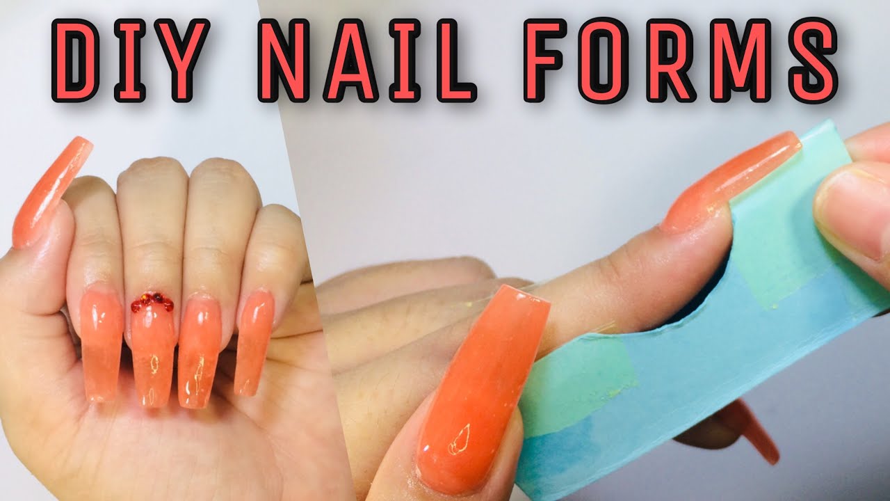 HOW TO: EASY MAKE YOUR OWN NAIL FORMS USING PAPER! | Nail Tutorial
