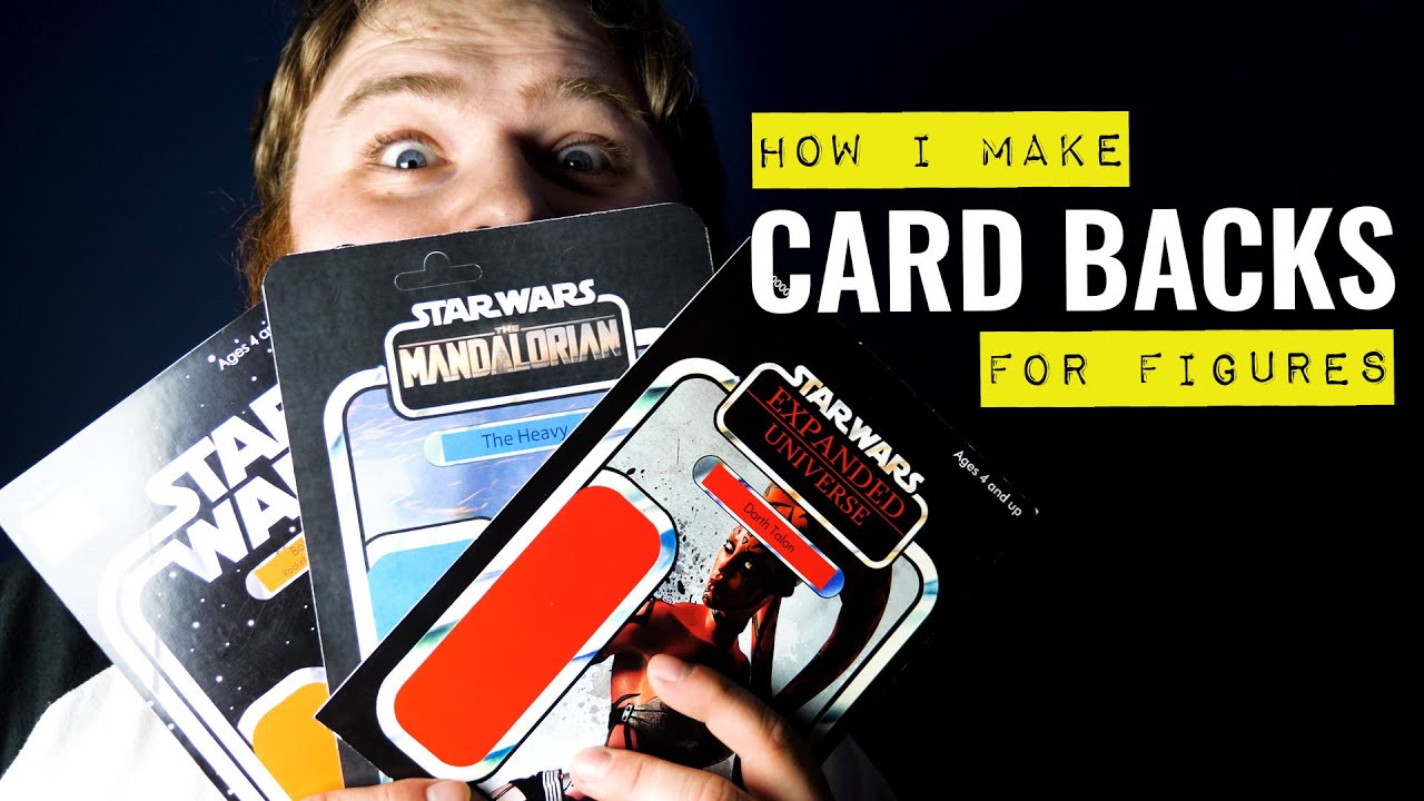 How I Make Custom Card Backs For My Action Figures