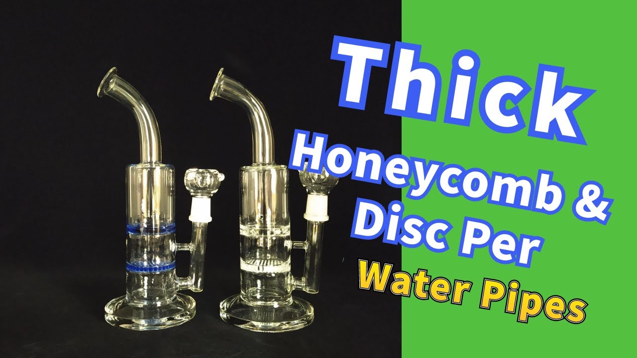 Honeycomb & Disc Perc 10.6 Inch Glass Bong 18 mm Male Joint Dab Oil Rig ShareBongs Product Review