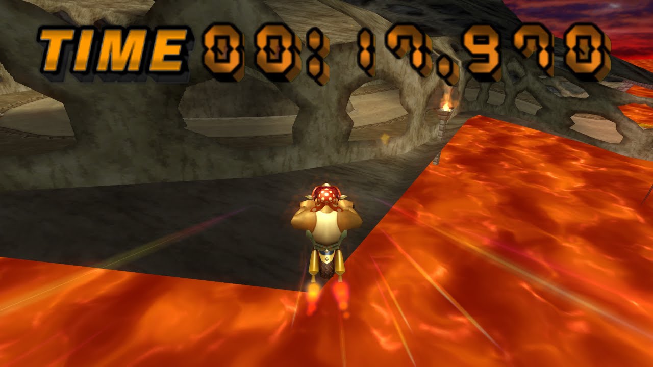 [MKWii - TAS] Grumble Volcano Flap (Glitch) - 17.970