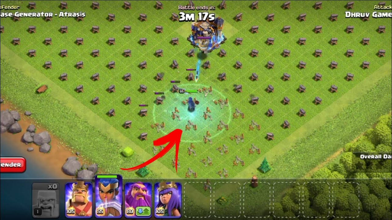 Royal Champion Vs Level 1 Cannons Clash Of Clans 