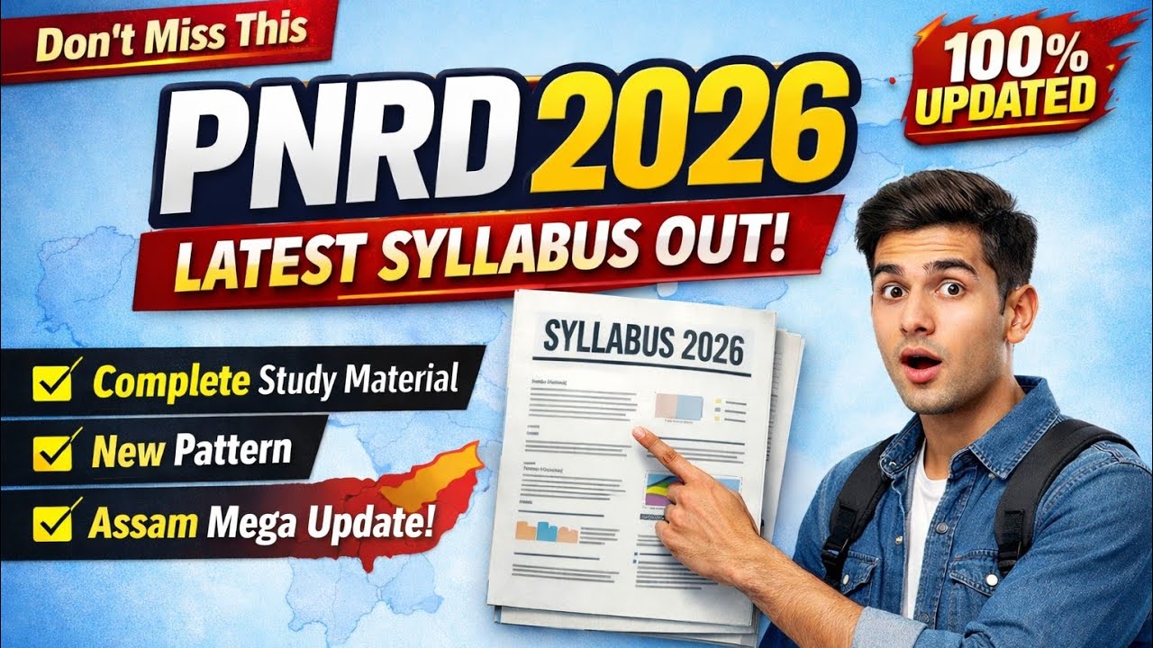 🔥PNRD Assam 2026 Complete Study Material + Latest Syllabus | Full Strategy Guide