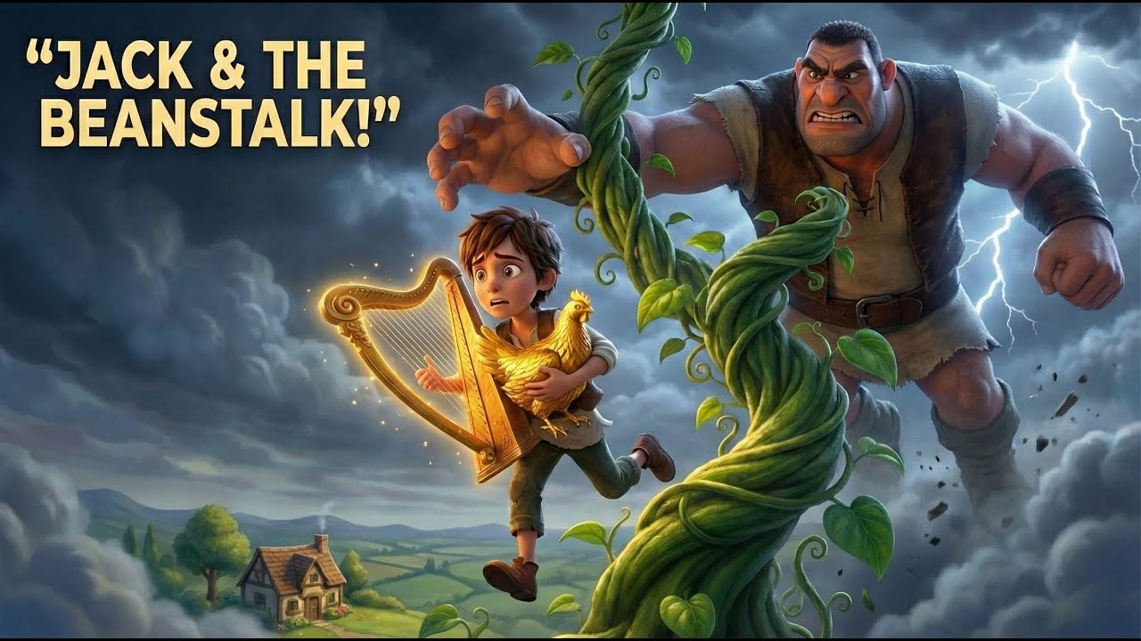 Jack and the Beanstalk | A tale of greed , courage and destiny | Animated Bedtime stories for kids