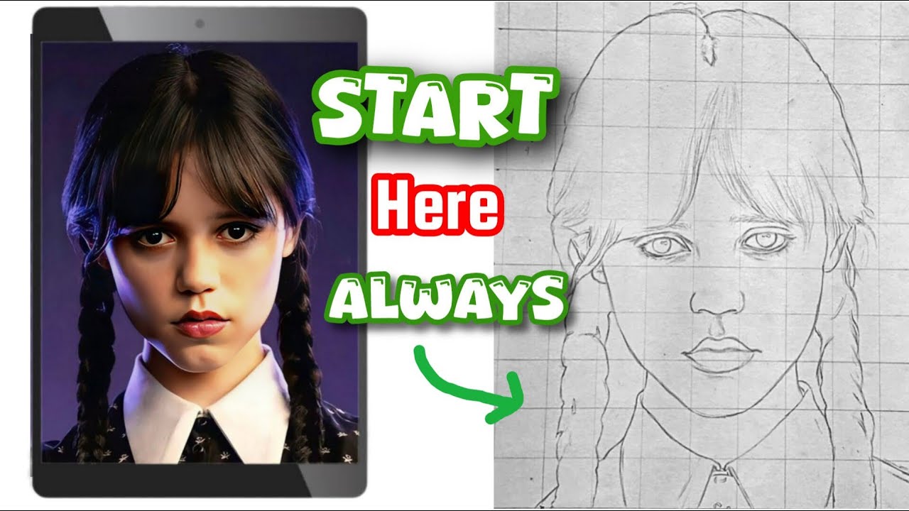 How to Draw Any Face PERFECTLY With the Grid Method | Oruh Samuel