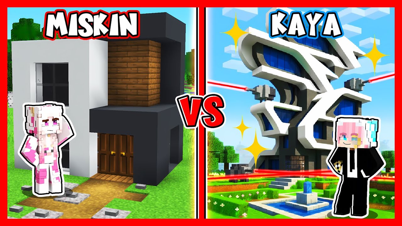 ATUN & MOMON BERTARUNG BERTAHAN HIDUP RUMAH MISKIN VS RUMAH KAYA !! Feat @sapipurba Minecraft
