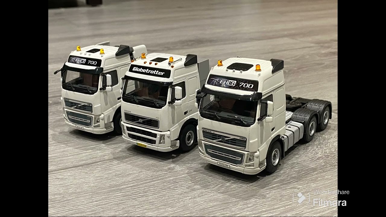 WSI & Tekno Volvo, Scania, Mercedes Benz & MAN white lines 1/50