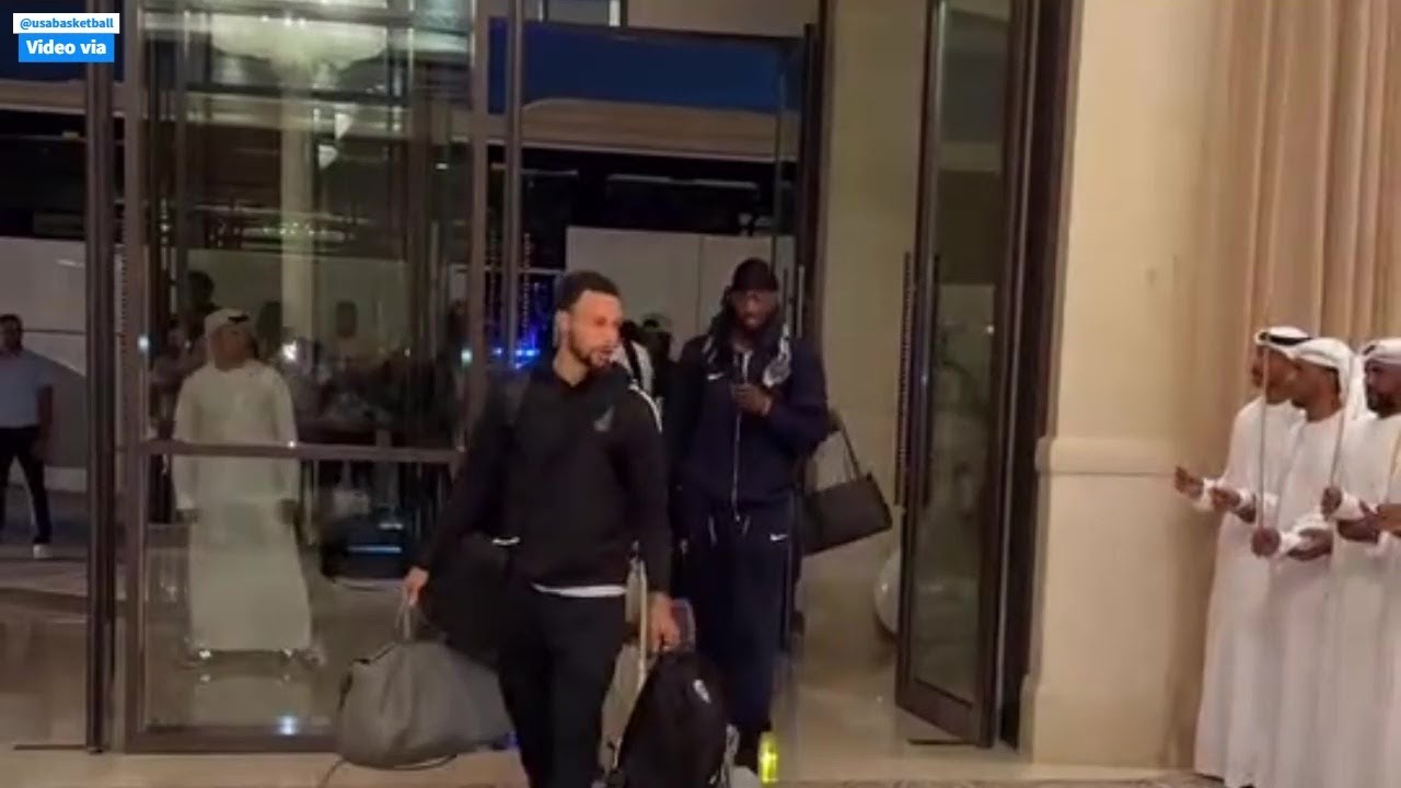 ROYAL WELCOME FOR LEBRON & TEAM USA IN ABU DHABI , LANDED FOR THE EXHIBITION GAME AGAINST AUSTRALIA