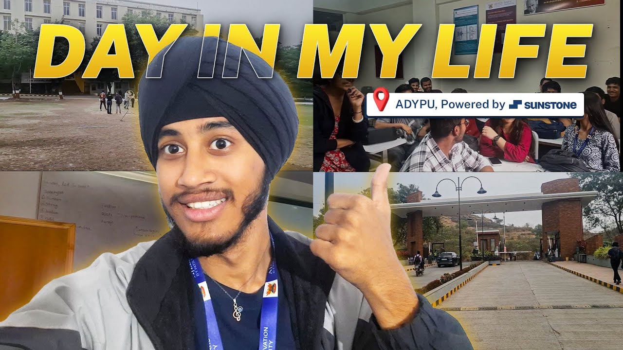 Day in the Life of a College Student | ADYPU Pune Campus and Student Life #collegelife