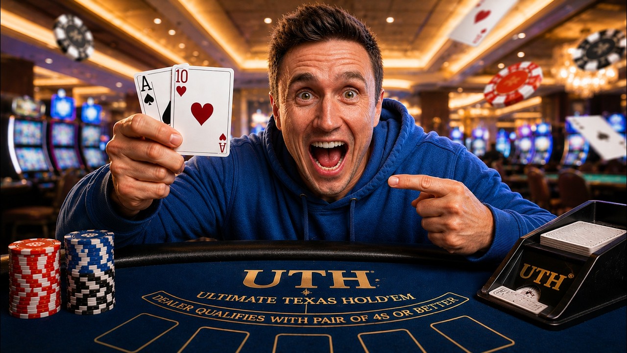 Я рискнул $1000 в Ultimate Texas Hold'em!