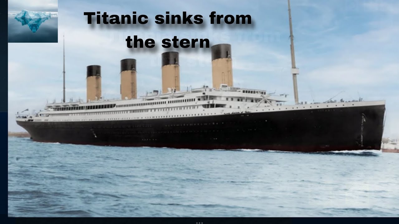 Titanic sinks from the stern Timelapse#roblox