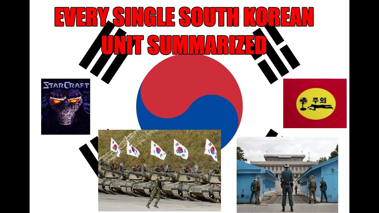 EVERY SINGLE SOUTH KOREAN unit summarized