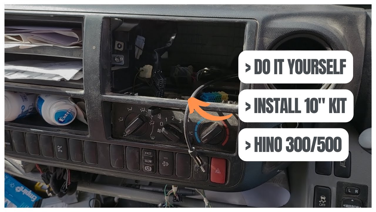 Fearless DIY: Install PLUG & PLAY 10" car stereo HINO TRUCK 300/500 Wireless Carplay & Android Auto