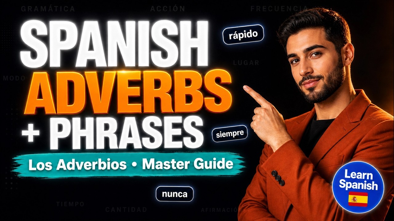 Learn Spanish: Master Los Adverbios (Adverbs) - Spanish Grammar Course