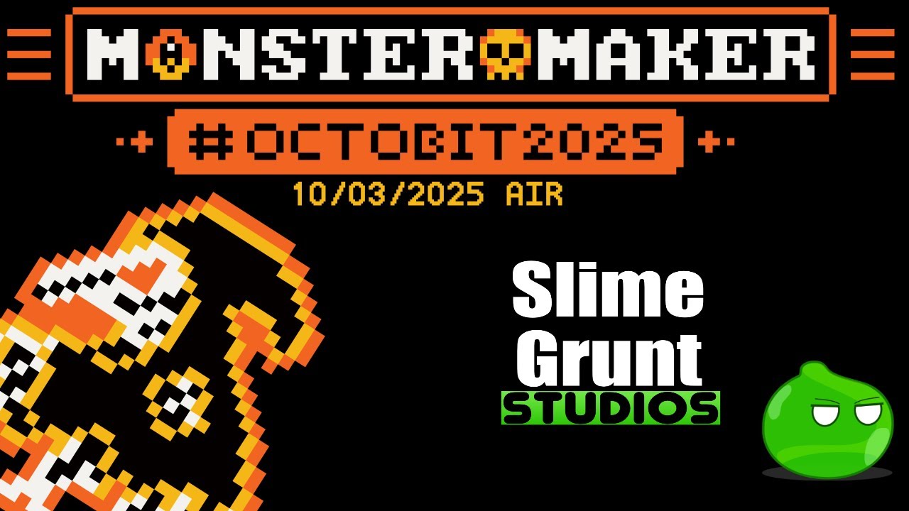Pixel Art Timelapse &ndash; Monster Maker Design | Octobit 2025 Day 3: Air 