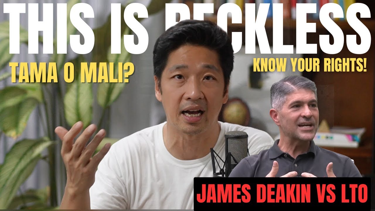 Reckless Driving DAW?! James Deakin Explains! Mali ba sya?