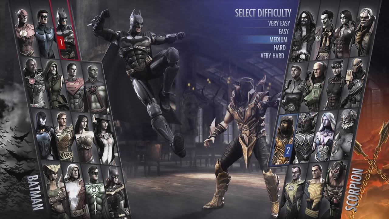 BATMAN vs SCORPION - Injustice Gods Among Us Ultimate Edition 2013
