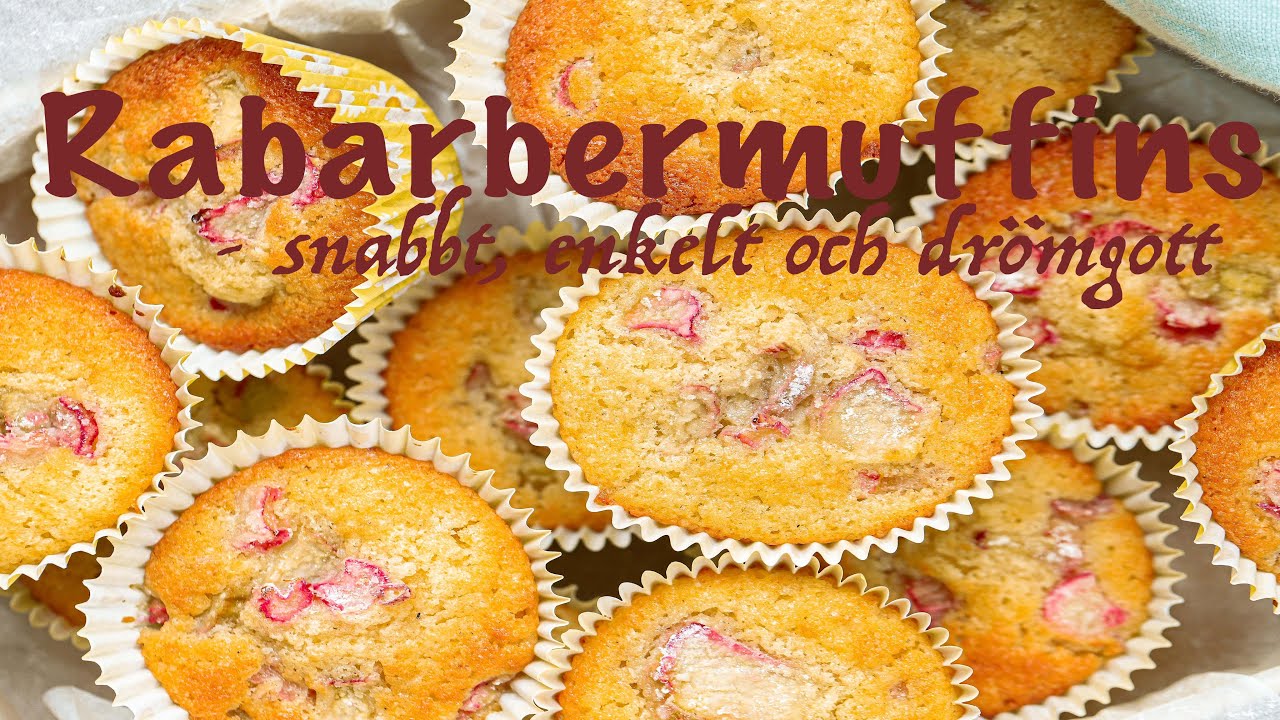 Rabarbermuffins | Baka med Frida