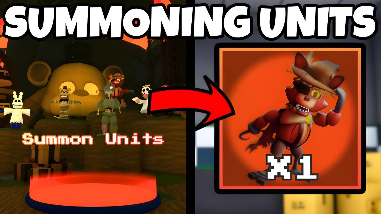 I Summoned and Got NEW OP UNITS in Roblox Five Nights TD 2 (FNTD 2)