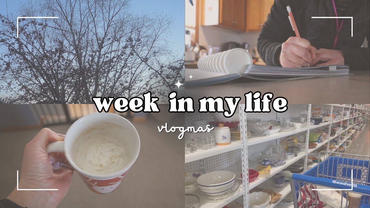 WEEK IN MY LIFE // filiming, thrifting, spotify wrapped // vlogmas ep. 1