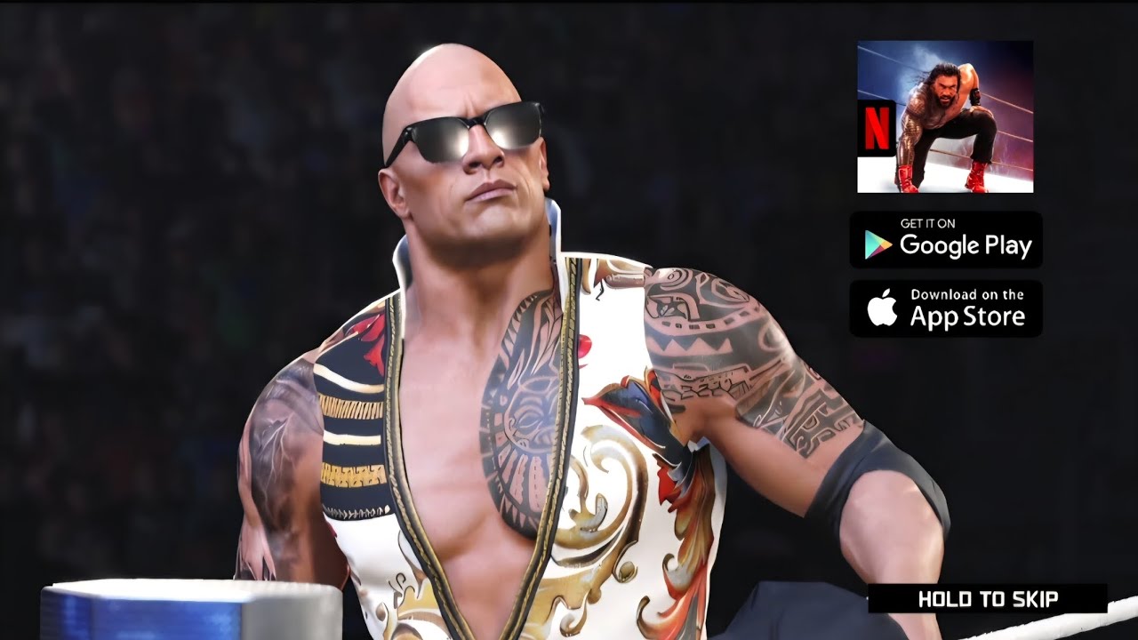 WWE 2K25 NETFLIX EDITION- New Update - Gameplay Part 1 The Rock vs Undertaker 