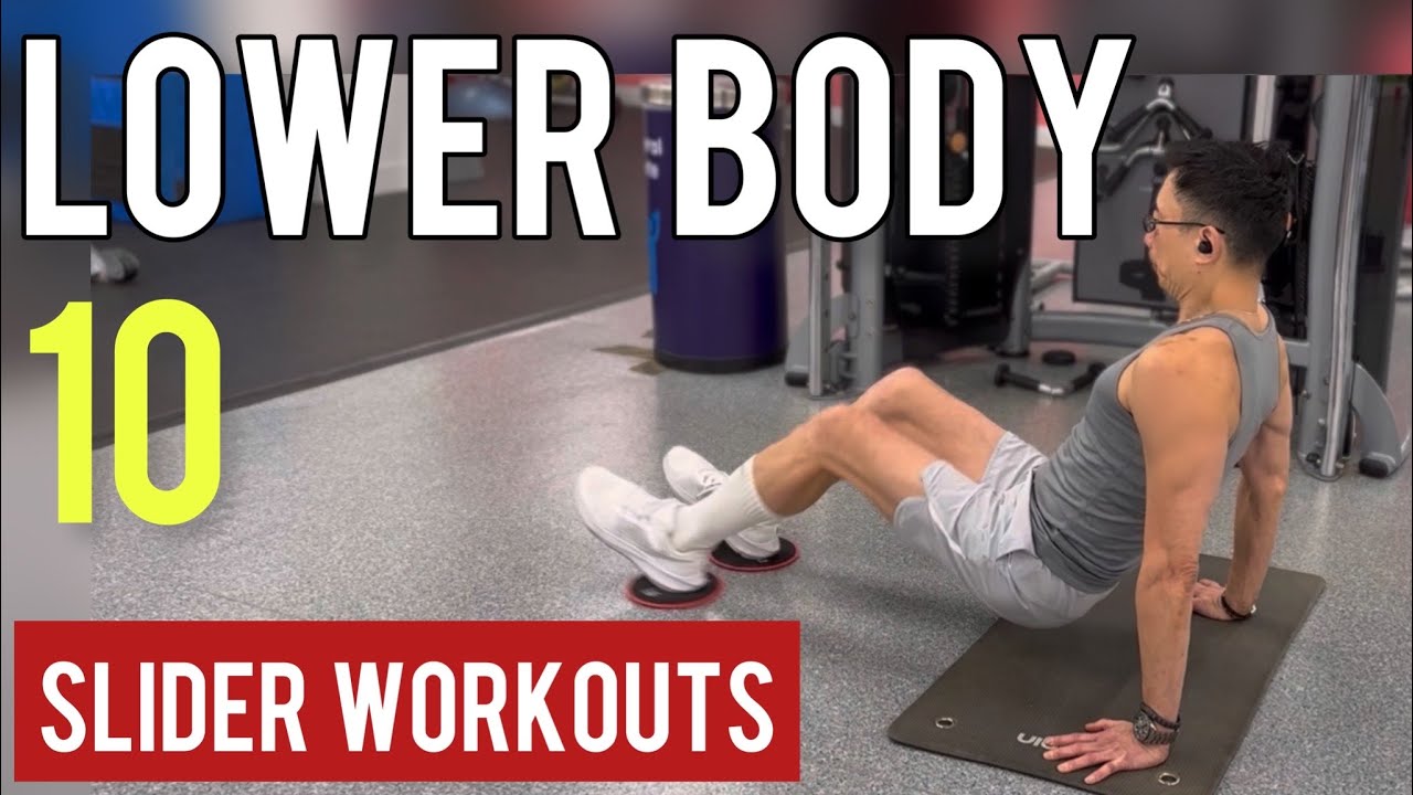 Lower Body Slider Workouts | leg workouts | 10 SLIDER EXERCISES FOR LEGS & Glutes