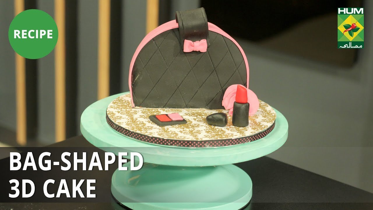 Bag Shaped 3D Cake Recipe  | Bake At Home | Dessert