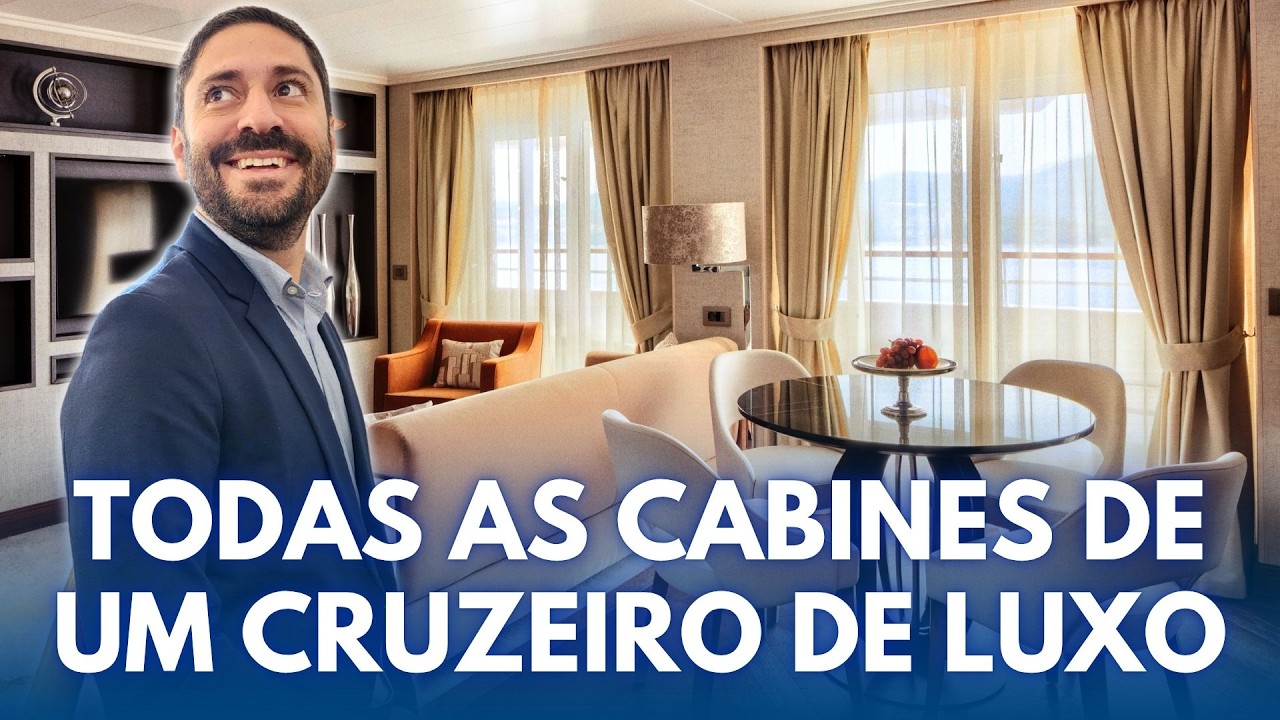 COMO SÃO AS CABINES E SUITES DE UM CRUZEIRO DE LUXO DA CRYSTAL CRUISES COM DIOGO KYRILLOS
