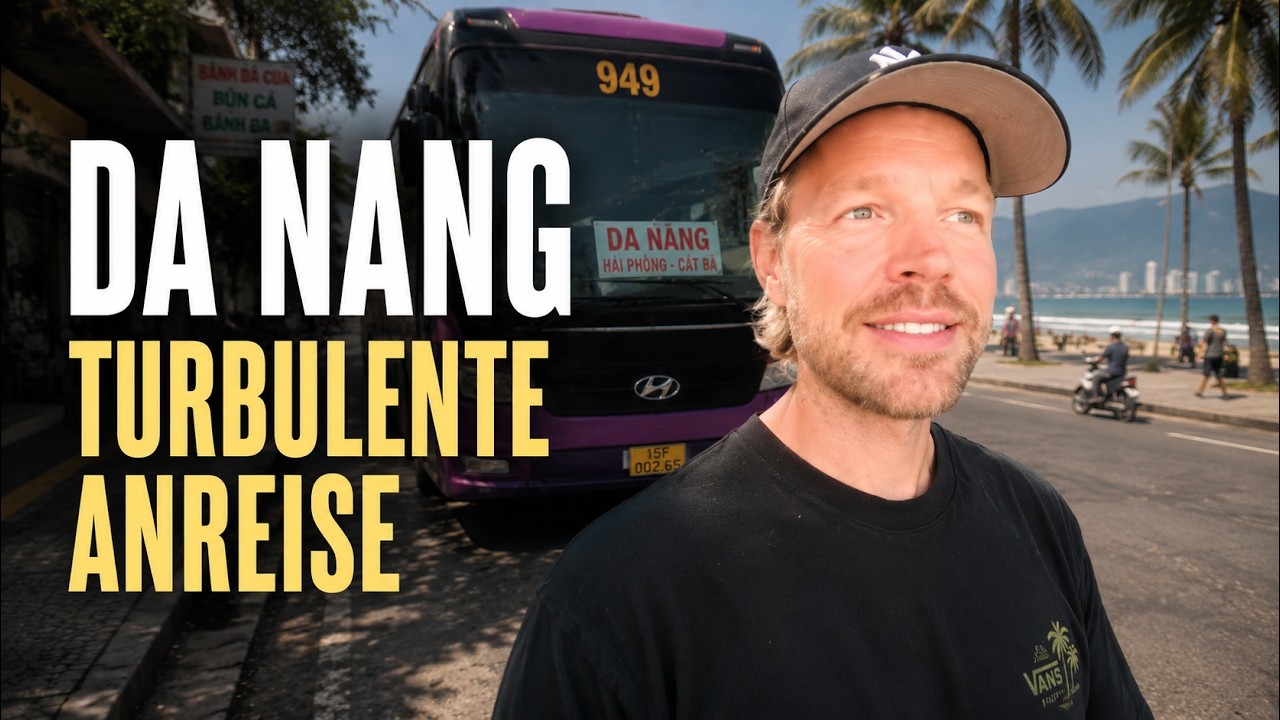 Verwirrte Busfahrt & endlich in Da Nang – Mein Apartment, lokales Essen und der Strand
