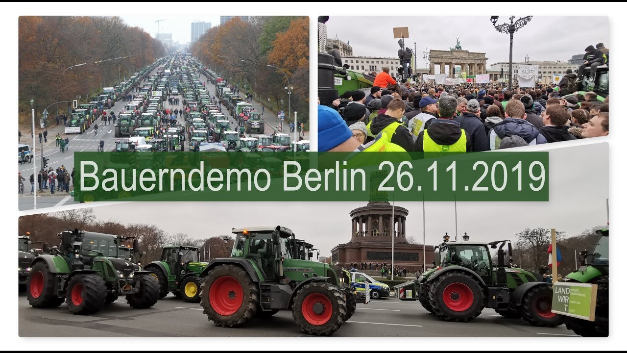 Bauerndemo in Berlin - 8600 Traktoren und 40000 Landwirte legen Teile der Hauptstadt lahm