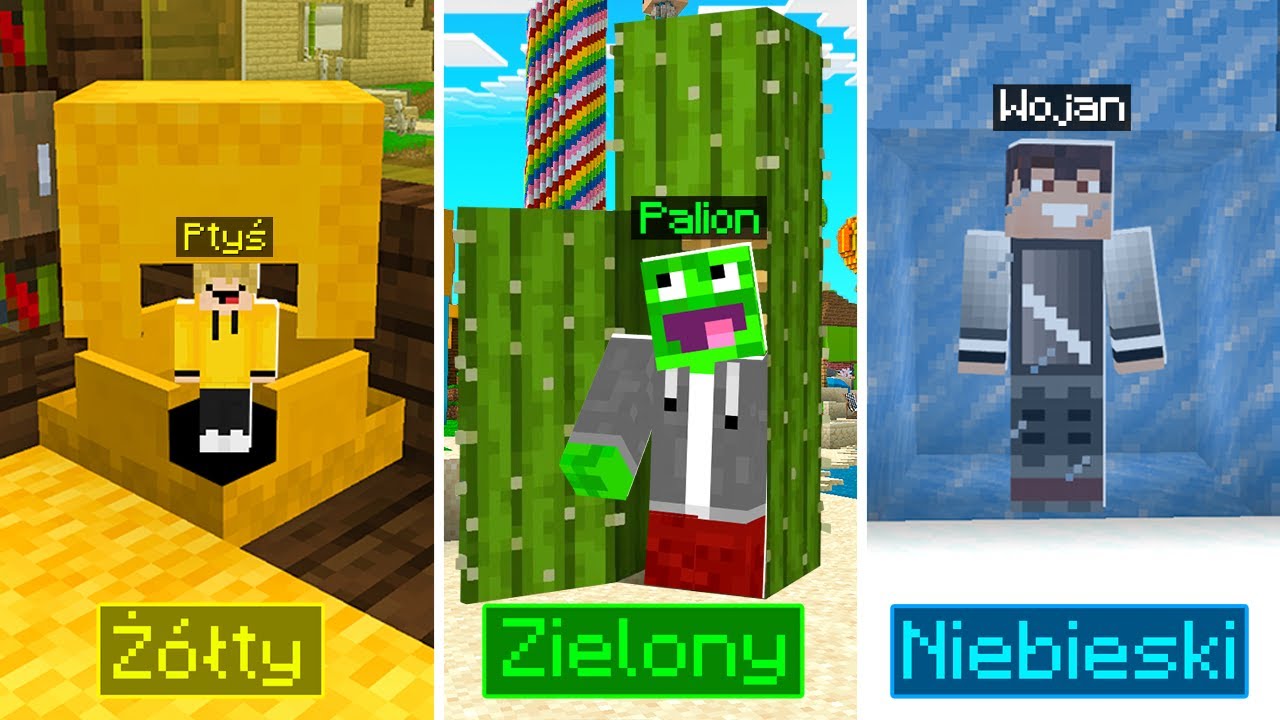 KOLOROWY CHOWANY w Minecraft! 🟡 🟢 🔵