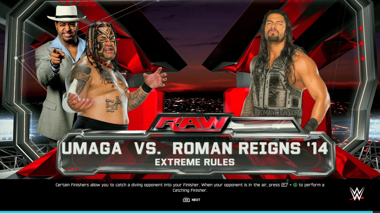 WWE 2K25 — Умага против Романа Рейнса — Братья сталкиваются