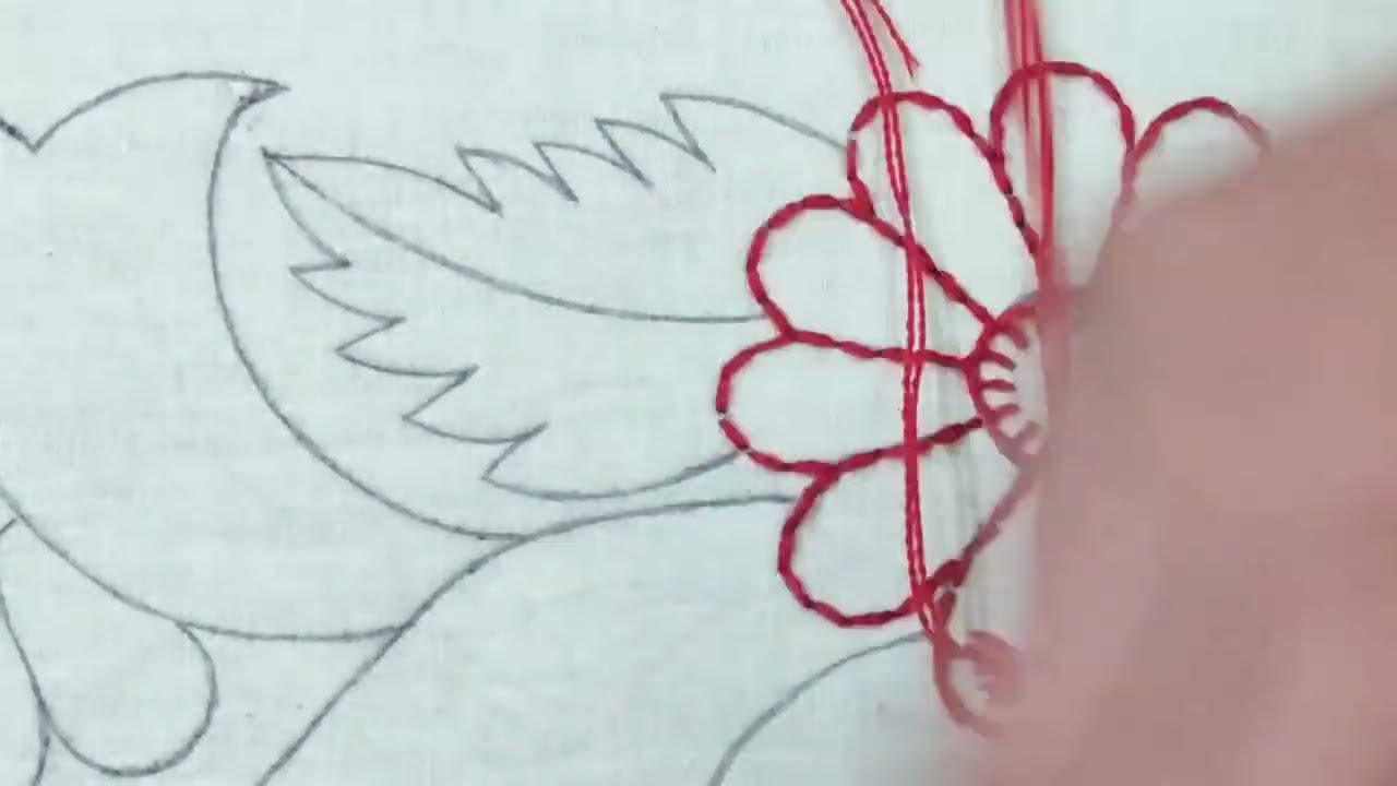 So attractive new nakshi kantha border line design stitch tutorial very simply & easily for beginner