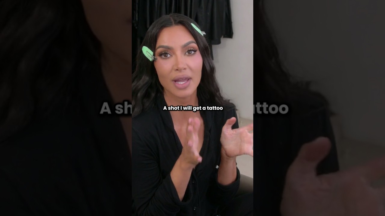 Kim's mysterious hidden tattoo 😱#kardashian#kimkardashian#khloekardashian#kyliejenner#kendalljenner