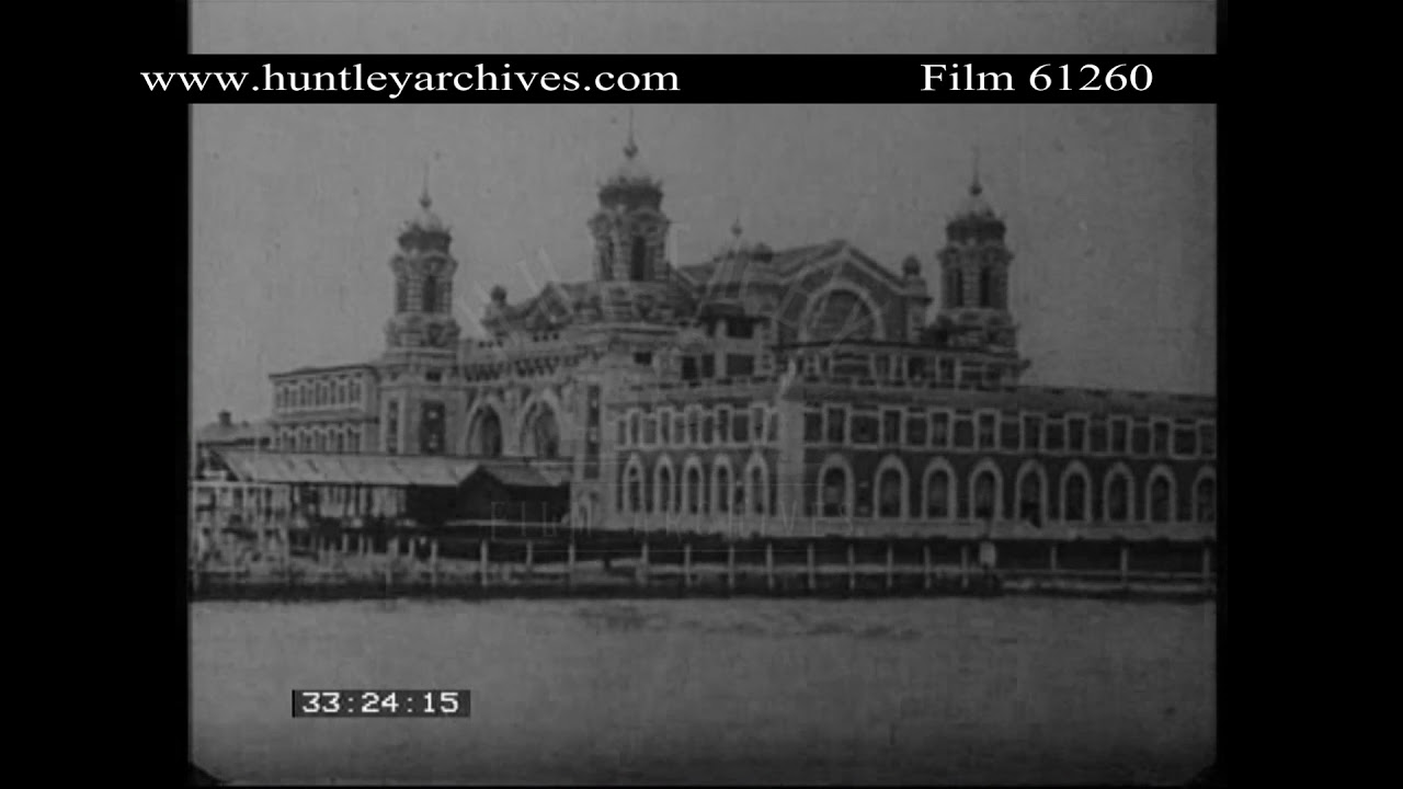 Ellis Island, New York, 1900's.  Archive film 61260