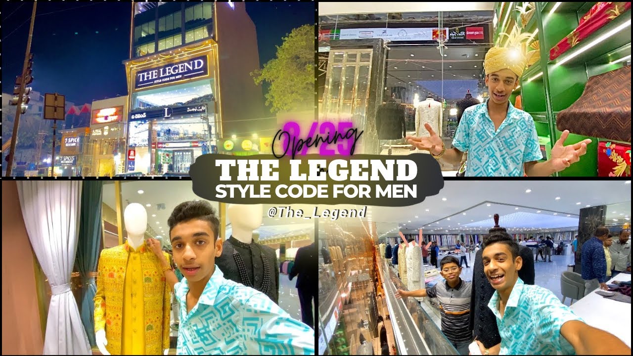 The Legend Style Code For Men Hyderabad Biggest Textile Showroom😍| New Showroom | MD Ayaan vlogs |