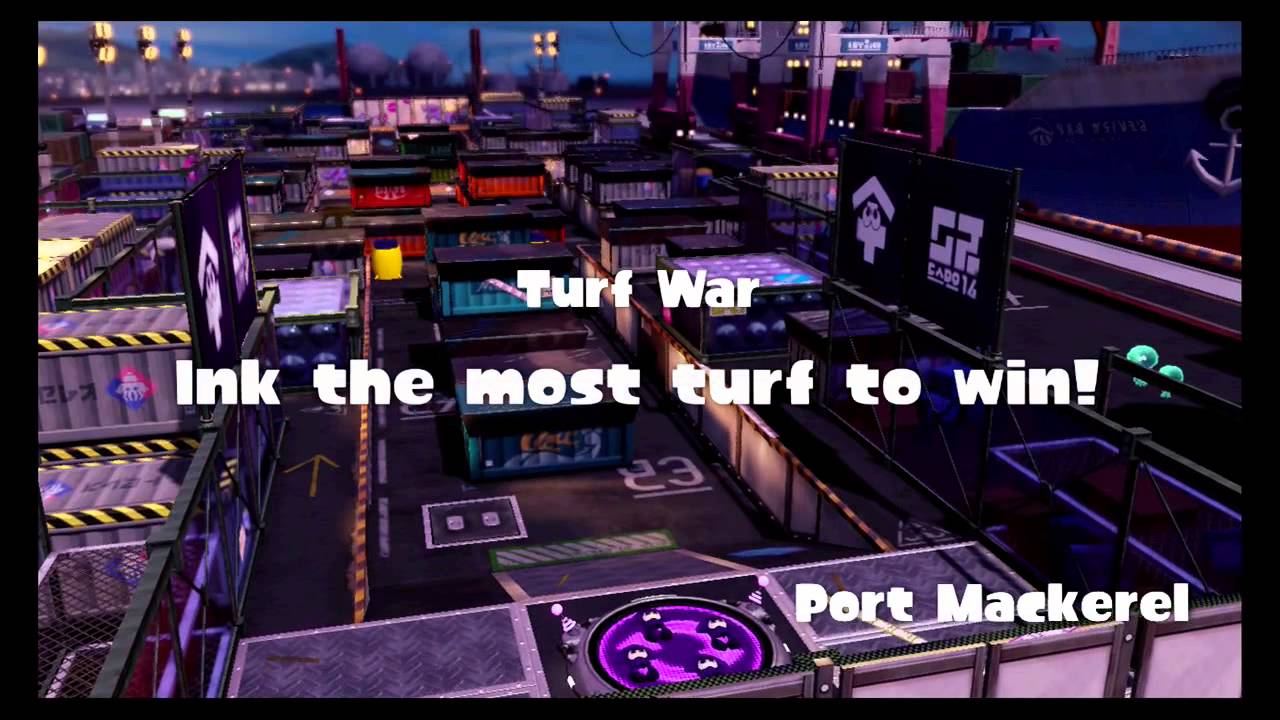 Splatoon Gameplay - NA splatfest 7 - turf wars 21 (Golden Dynamo Roller)