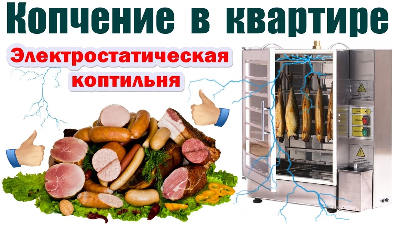 КОПЧЕНИЕ В КВАРТИРЕ - ЭЛЕКТРОСТАТИЧЕСКАЯ КОПТИЛЬНЯ «ЭЛЕКТРА»