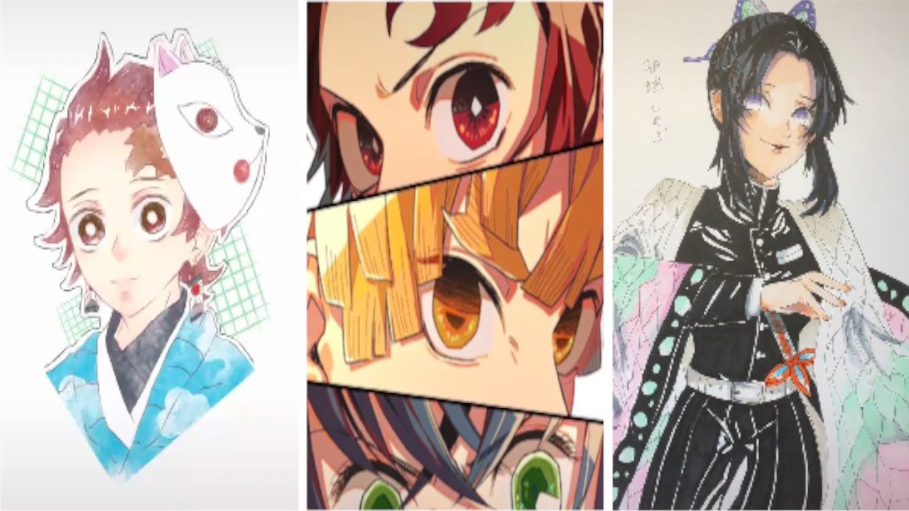 【鬼滅の刃】Kimetsu no Yaiba | ティックトック 絵 | Тик Ток Япония Арты 【Tik Tok Painting Drawing Compilation #20】