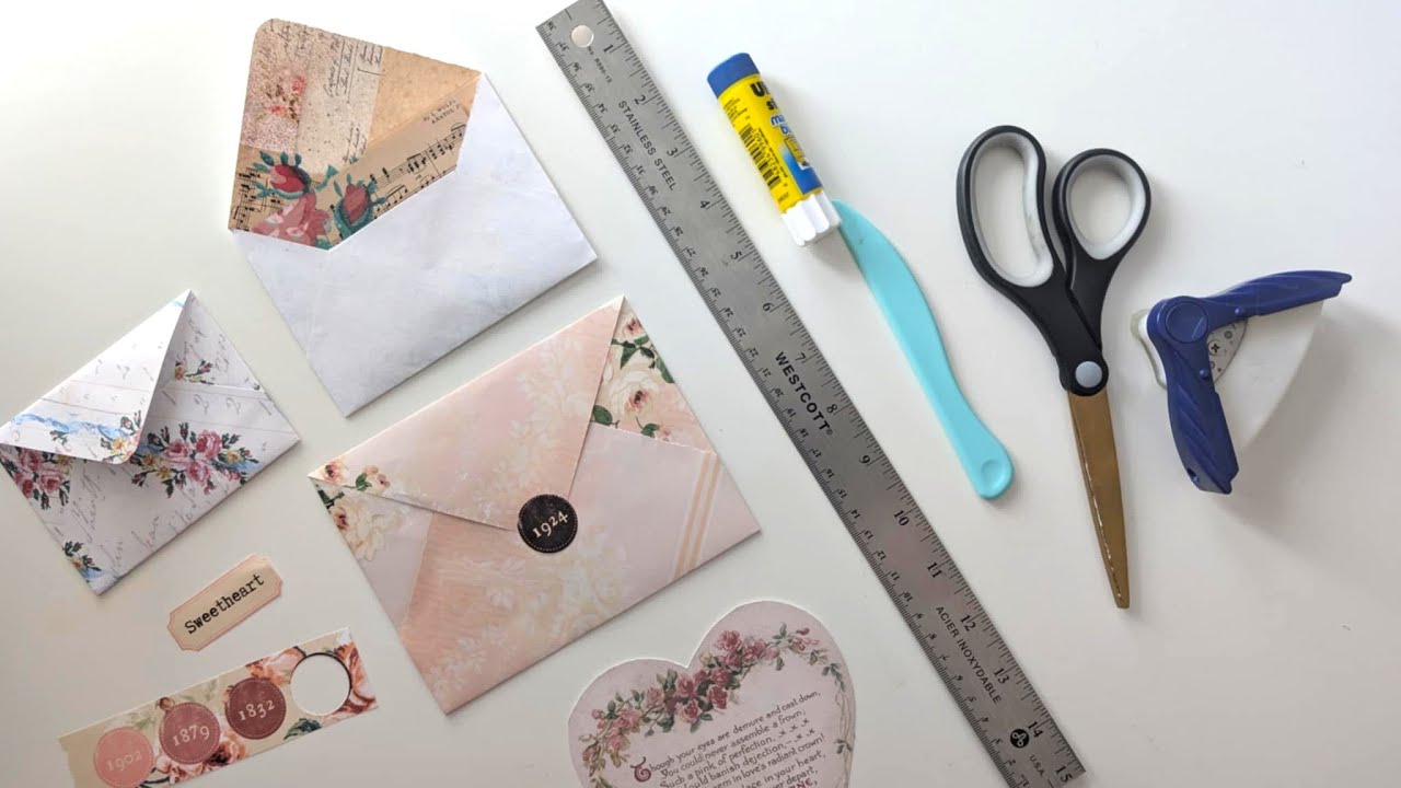 Make your own envelopes!  It's easier than you think! 💌