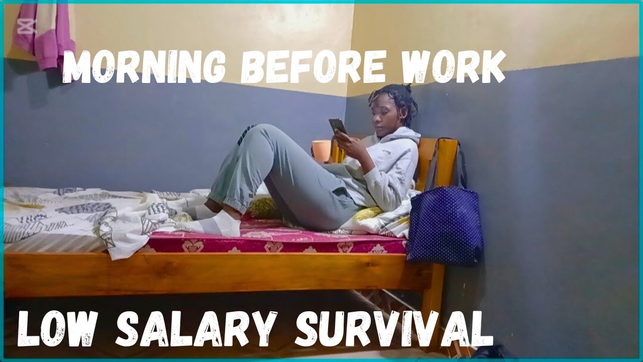 Life in Kenya 🇰🇪How I survive on low salary/morning routine before work/silent vlog