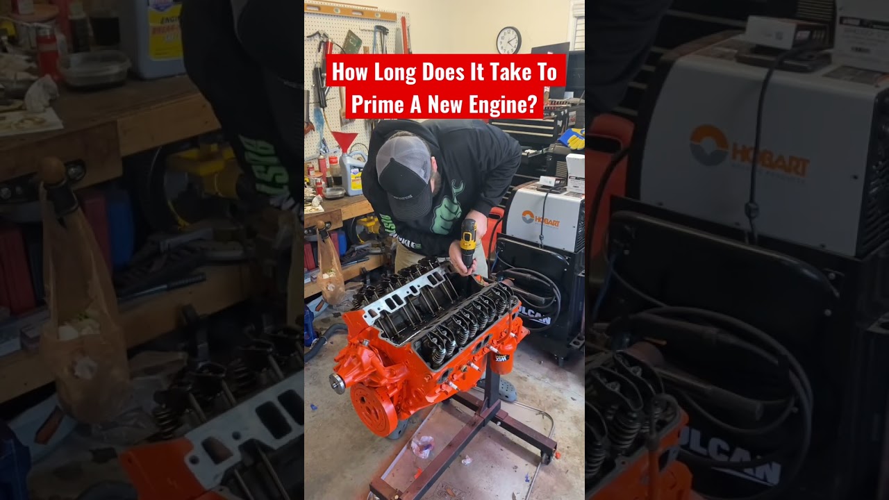 Сколько времени занимает заливка нового двигателя? #engineoil #enginerebuild #budgetbuild