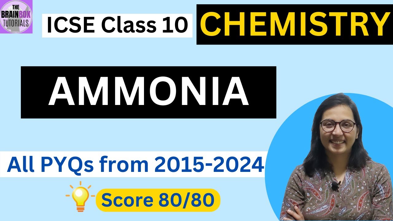 ICSE Class 10 Chemistry Ammonia PYQs + Solution