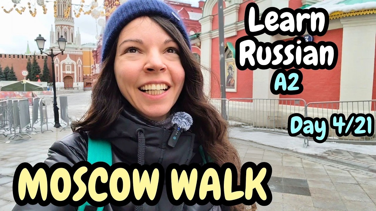 Learn Russian for Beginners | Moscow City Vlog & Real-Life Vocabulary – Day 4 of 21