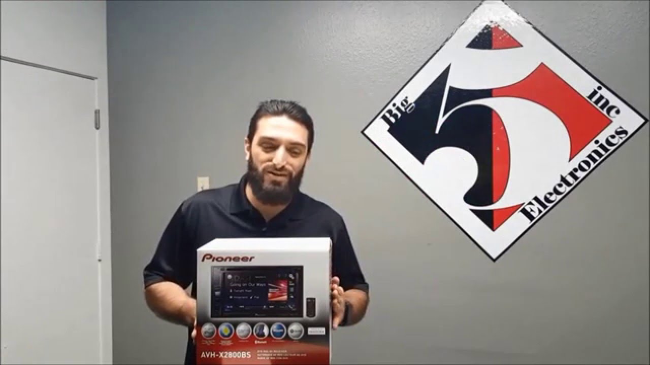 Pioneer AVH-X2800BS 2016 Model Unboxing and Demo - Big 5 Electronics