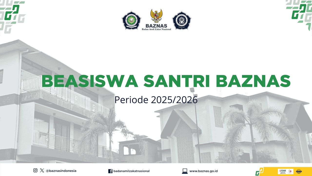 live Beasiswa santri baznaz periode 2025-2026
