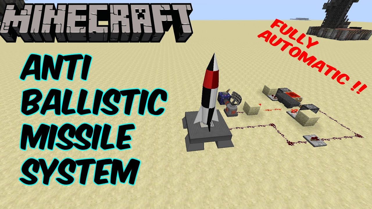 Radar Based ANTI BALLISTIC MISSILE System | Minecraft Missile Defense Tutorial