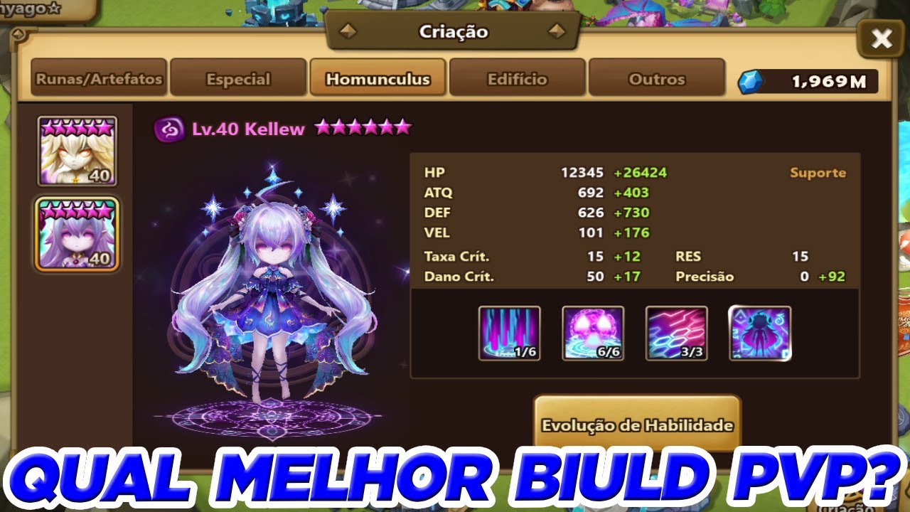 BEST PVP BUILD FOR THE DARK HOMUNCULUS in Summoners War | By: Clan Destino