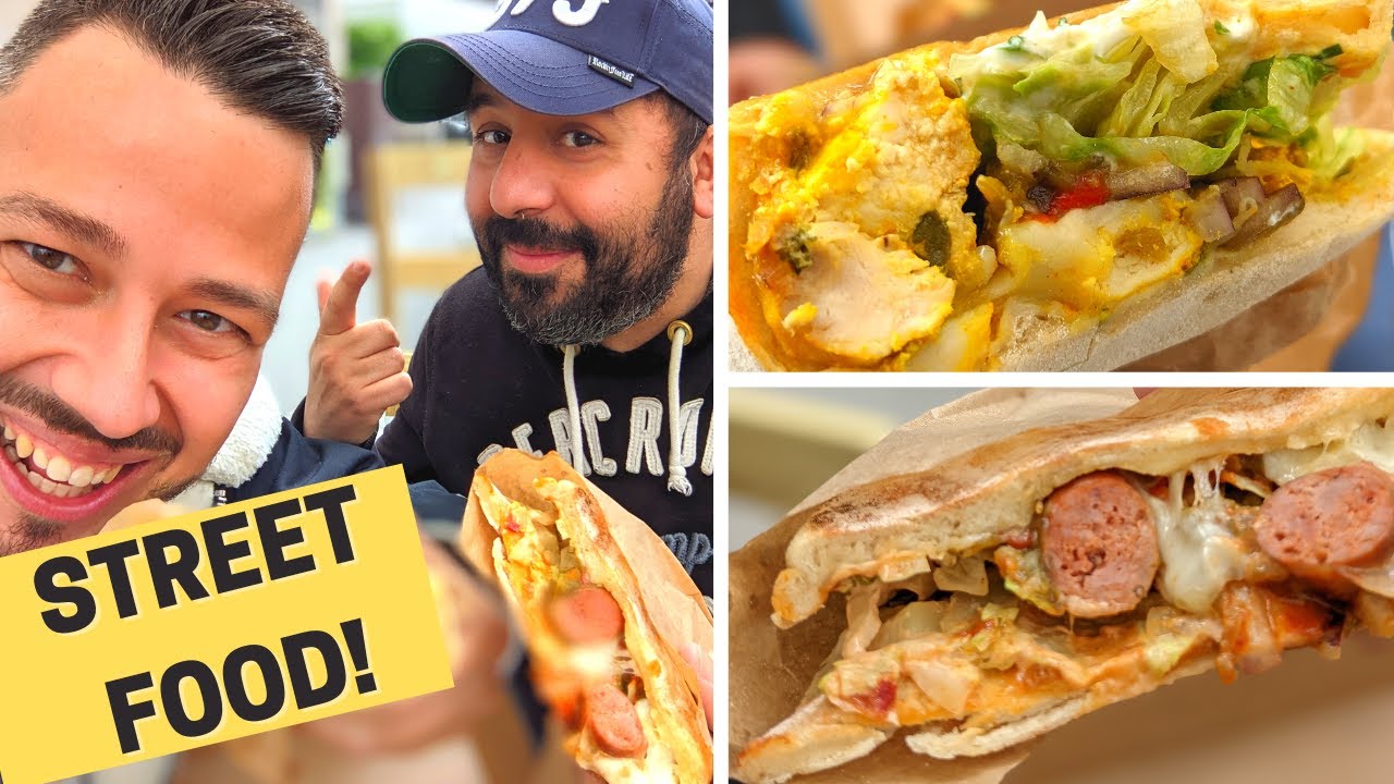 Ce SANDWICH/PIZZA CARTONNE en TUNISIE :on teste le MAKLOUB!  VLOG 1161